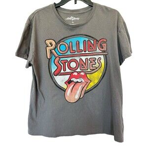 The Rolling Stones Tongue Lip Gray 2022 Musidor Bravado Rock Roll T-Shir…